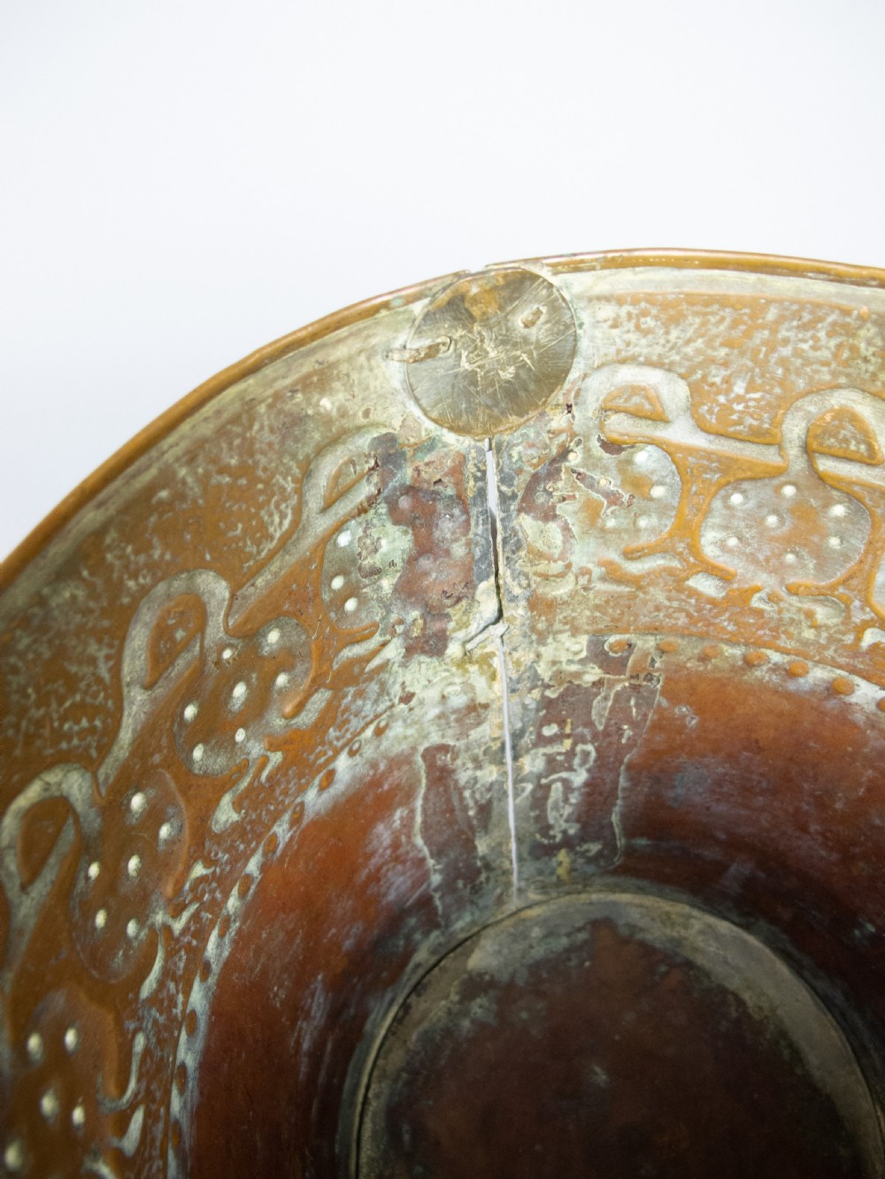 Arts & Crafts Copper Bucket With Loop Handles & Removable Base, c.1900. View V