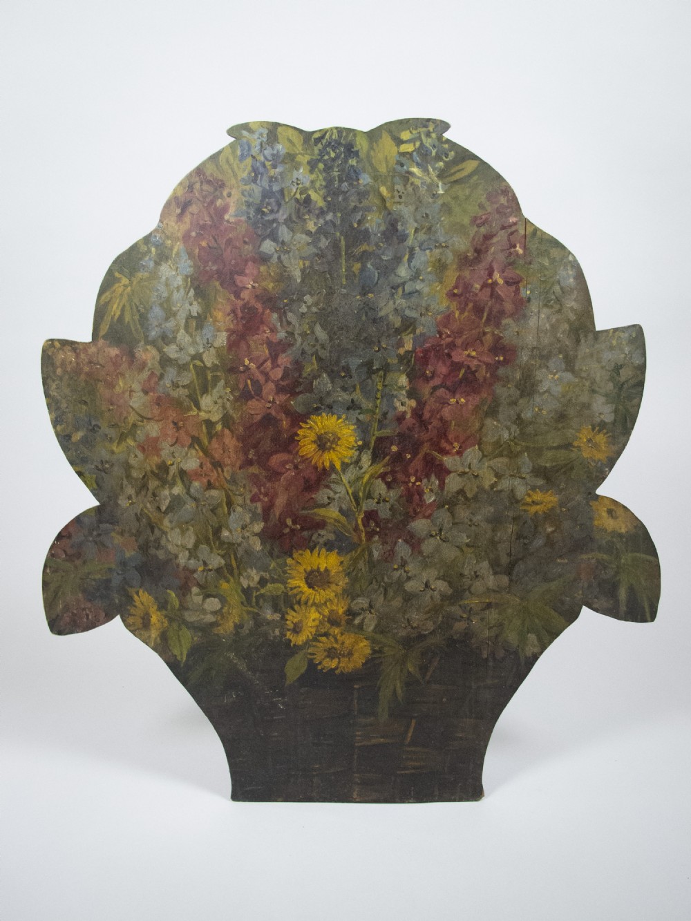 Large Victorian Hand Painted Floral Dummy Board.