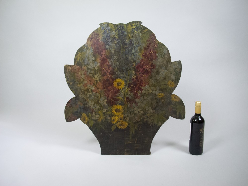 Large Victorian Hand Painted Floral Dummy Board. View III