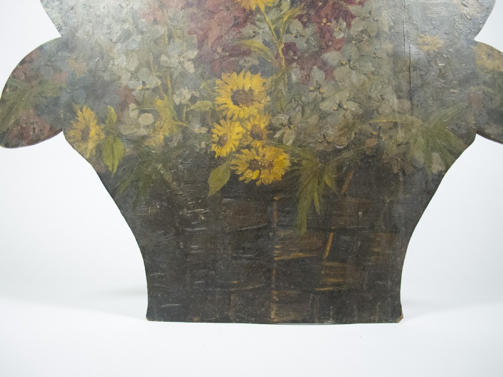 Large Victorian Hand Painted Floral Dummy Board. View IV