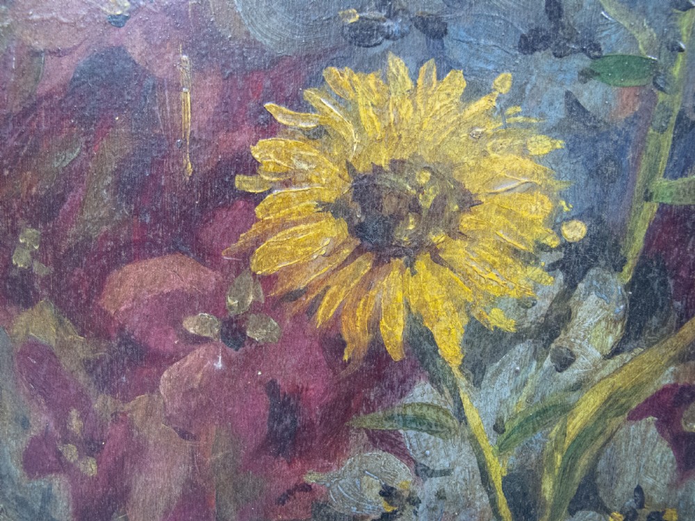 Large Victorian Hand Painted Floral Dummy Board. View V