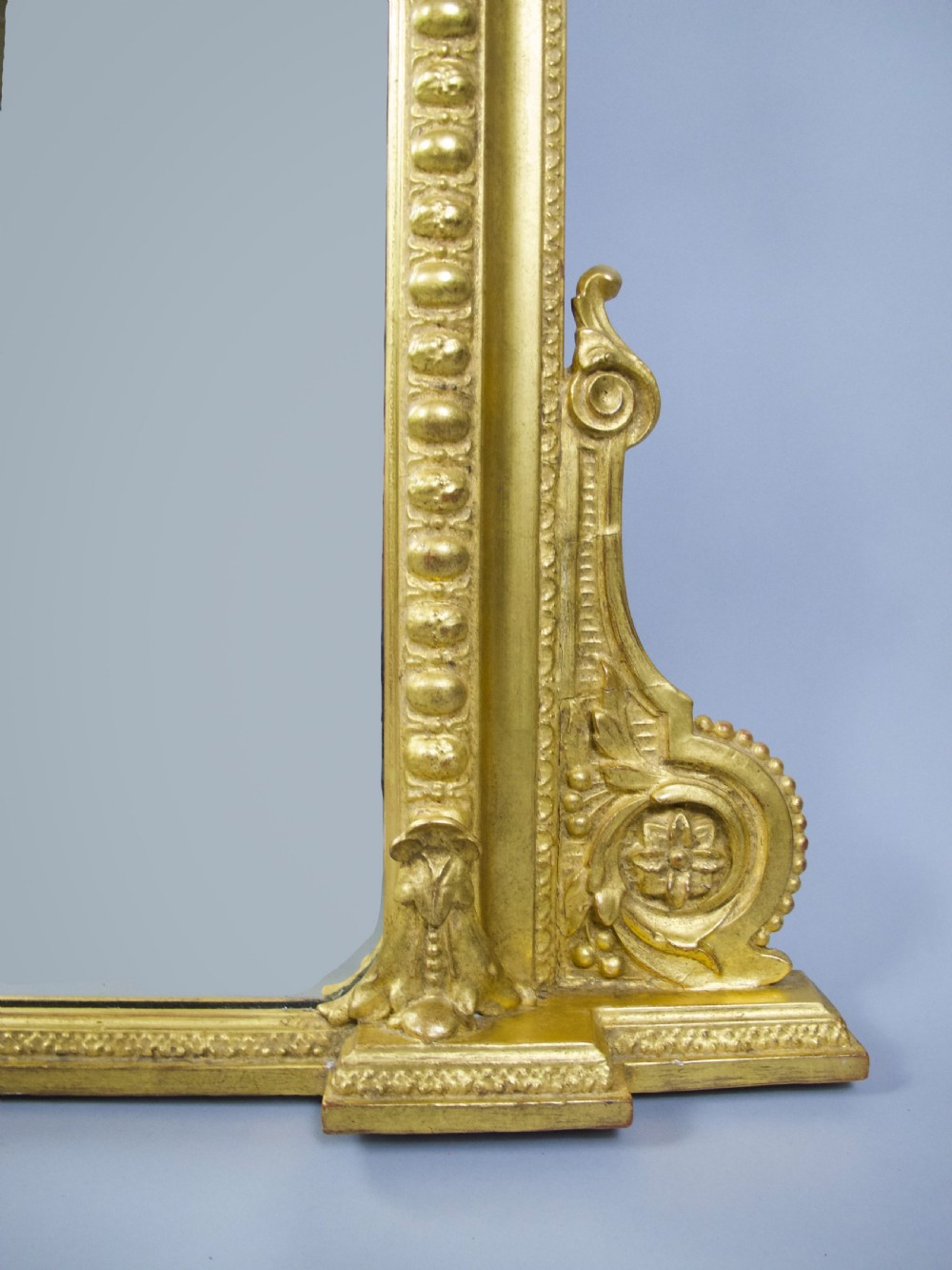 Large Victorian Giltwood Overmantle Mirror, c.1890 View VI