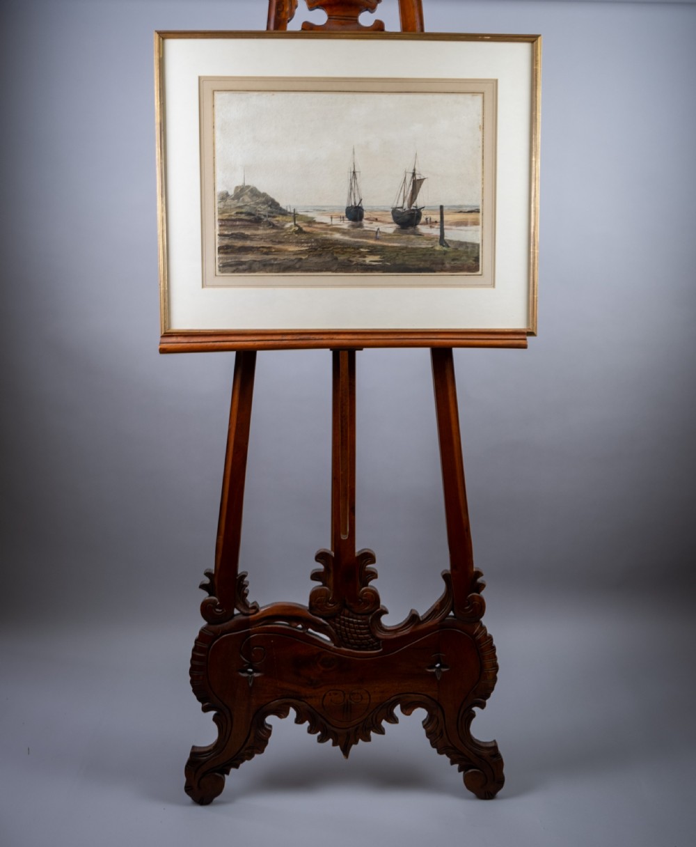 S Conway Lloyd Jones (1846-97) - Large Watercolour Estuary Scene, Dated 1886. View IV