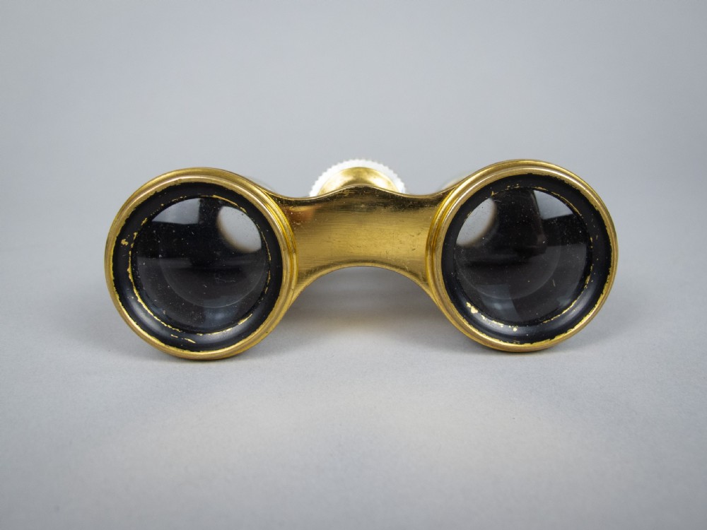 Lemaire F1 Gold Plated & Mother Of Pearl Opera Glasses With Original Case. View V