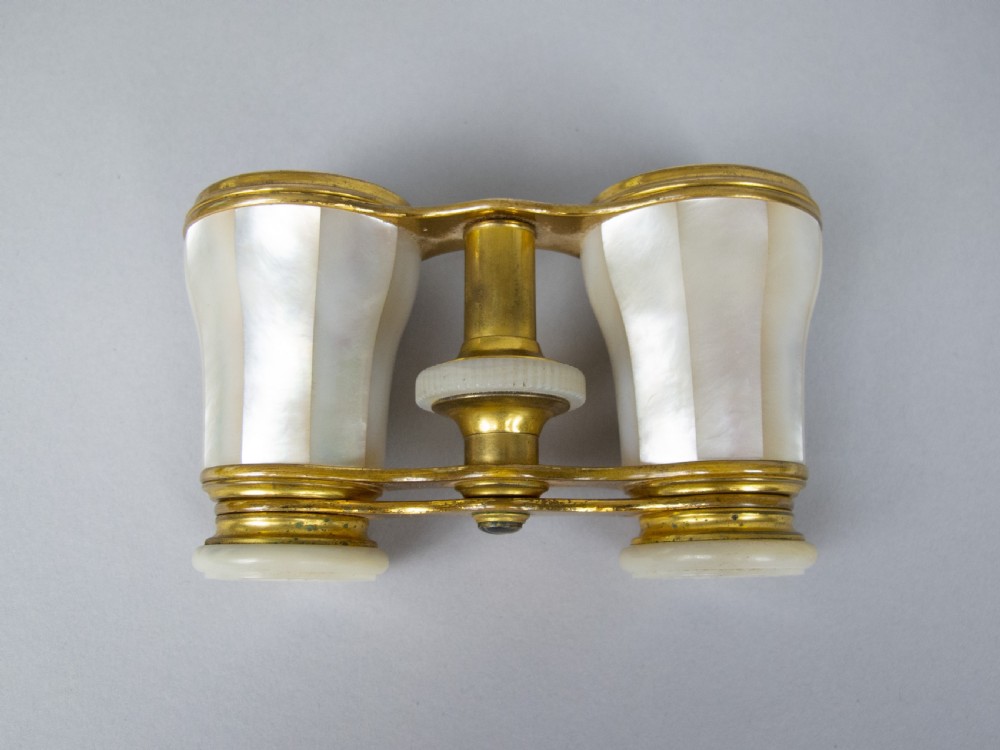 Lemaire F1 Gold Plated & Mother Of Pearl Opera Glasses With Original Case. View VII