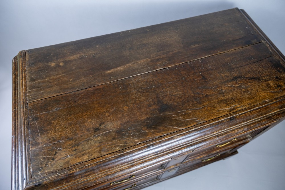 17th Century William & Mary Oak Chest Of Drawers, c.1690 View V