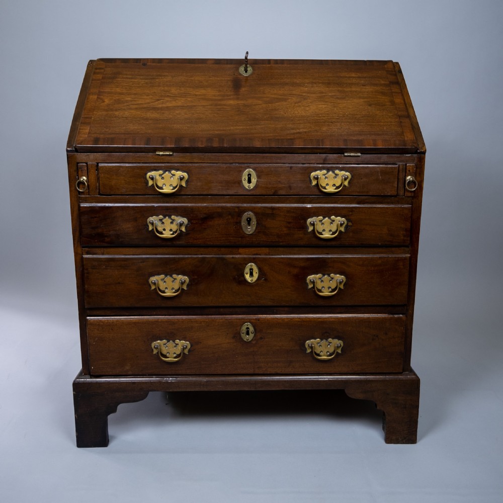 Rare Small 18th Century Mahogany Bureau, c.1760 View II