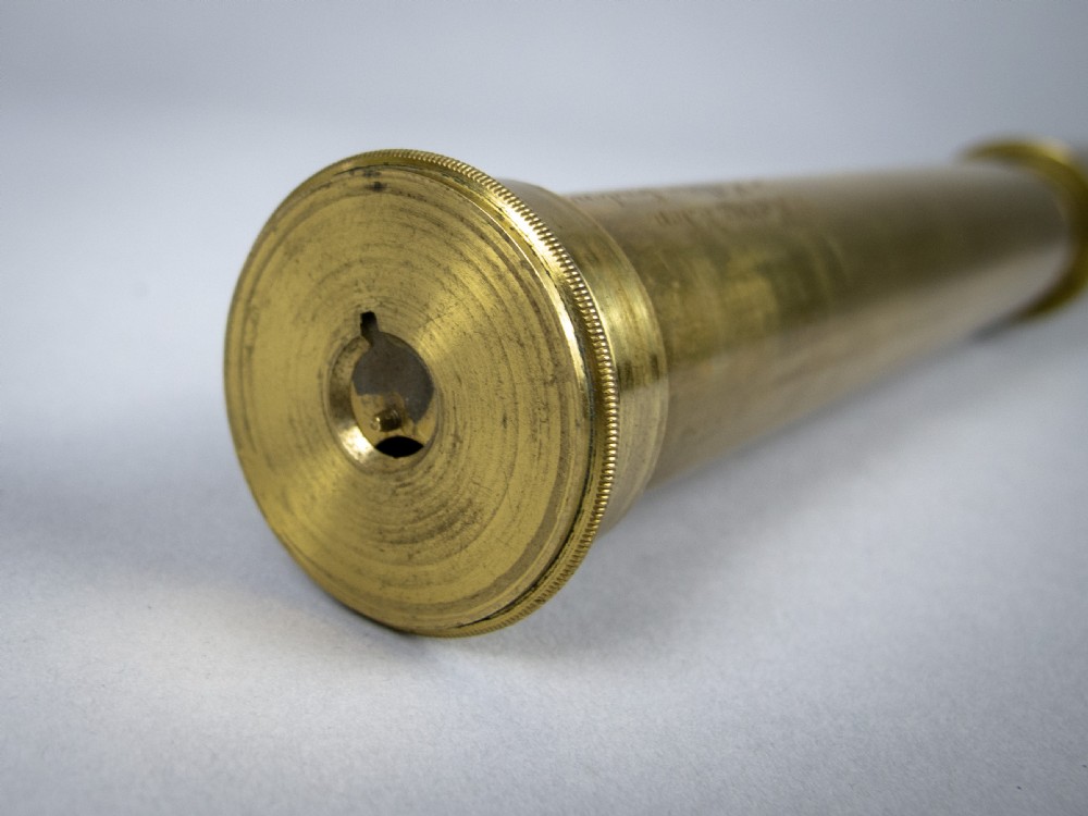 19th Century Three Draw Brass & Mahogany Telescope by W. Harris & Son, London View VIII
