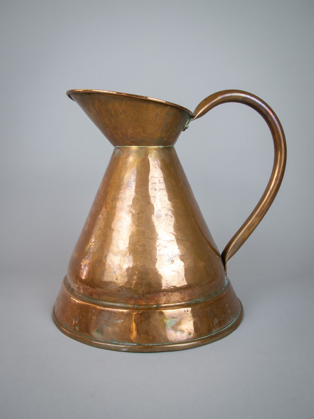 Large Victorian Hammered Copper Harvest Jug View III