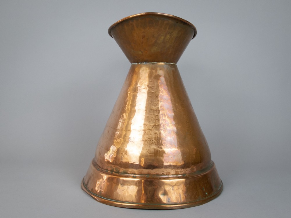 Large Victorian Hammered Copper Harvest Jug View V