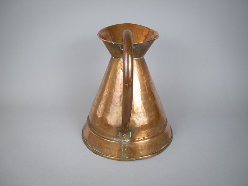Large Victorian Hammered Copper Harvest Jug View VIII