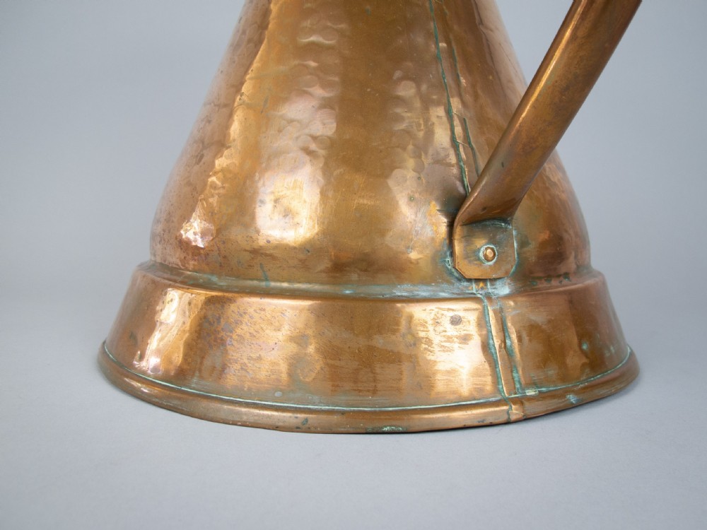 Large Victorian Hammered Copper Harvest Jug View XI