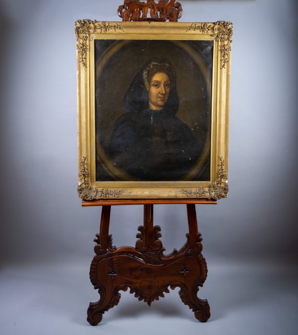 Large 17th Century French School Portrait, Likely Anne of Austria Queen Of France.