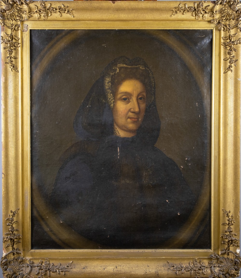 Large 17th Century French School Portrait, Likely Anne of Austria Queen Of France. View II