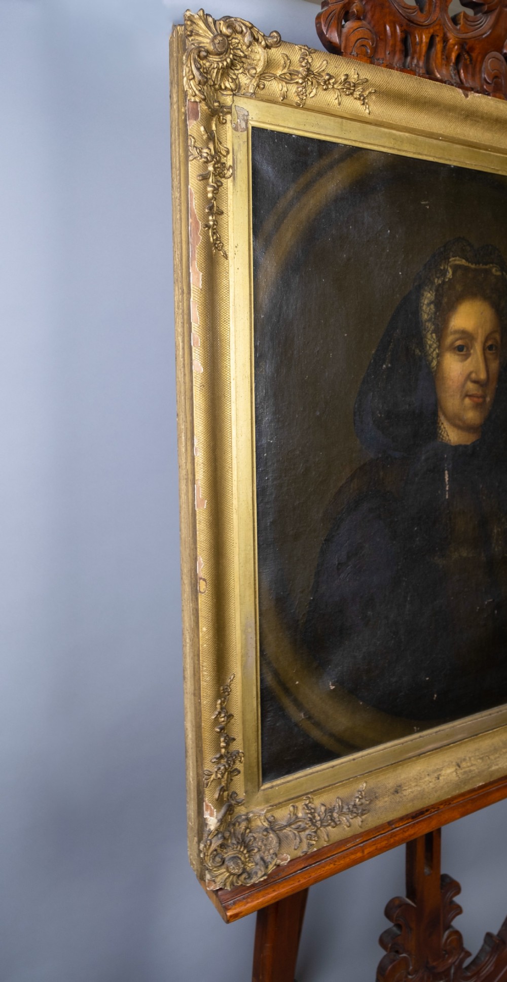 Large 17th Century French School Portrait, Likely Anne of Austria Queen Of France. View IX