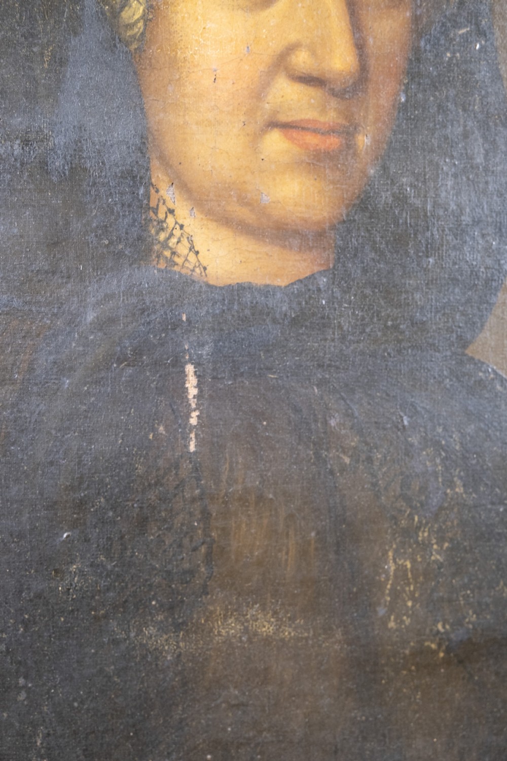 Large 17th Century French School Portrait, Likely Anne of Austria Queen Of France. View XI