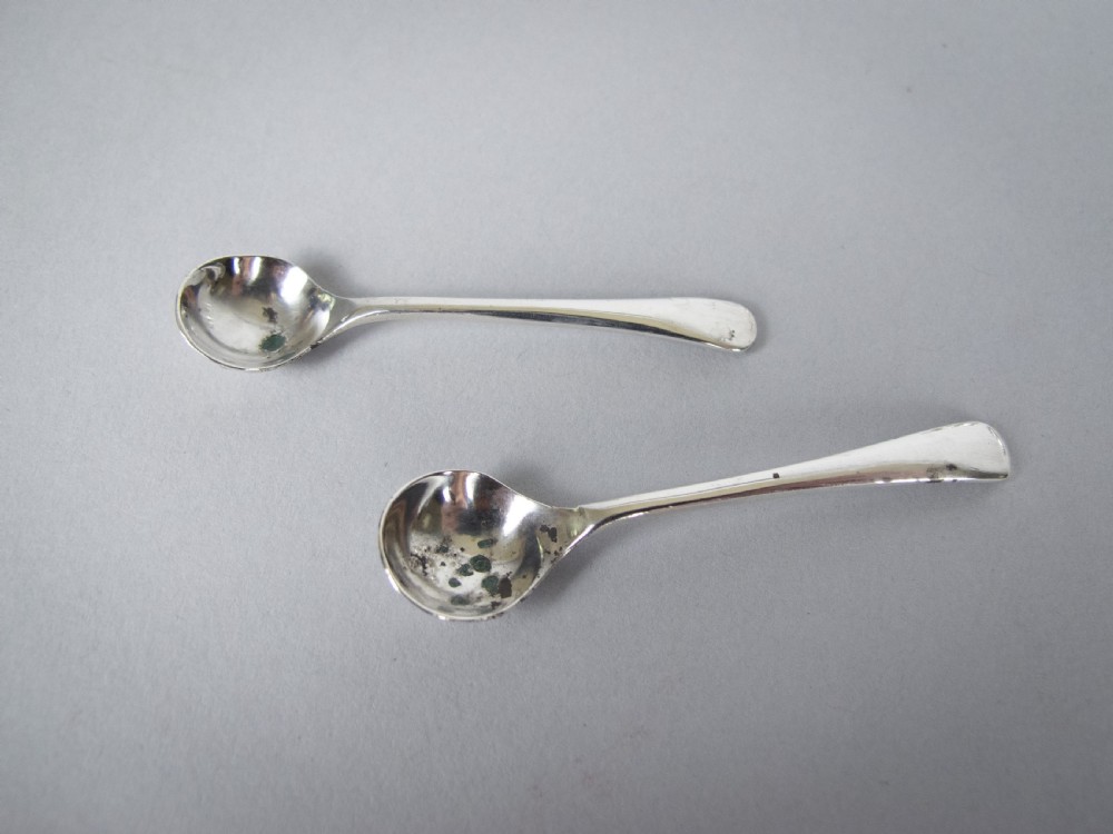 George III Pair Of Silver Salt Cellars by William Cripps, London, 1770. View III