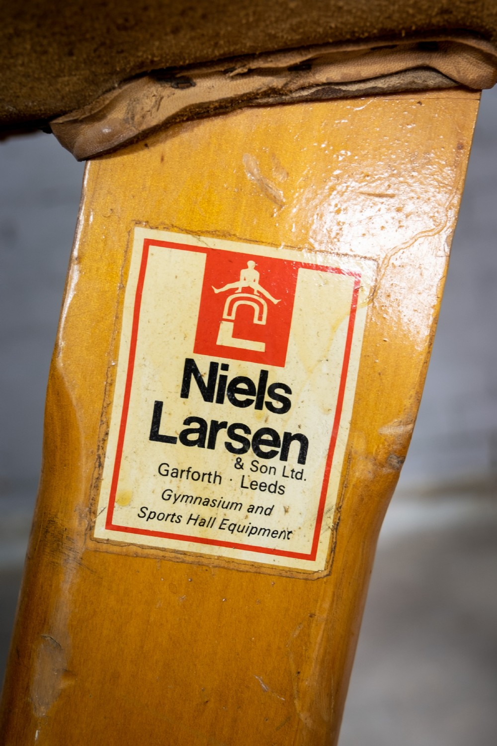 Near Pair Of Suede Niels Larsen & Son Pommel Horses, c.1920 & 40. View X