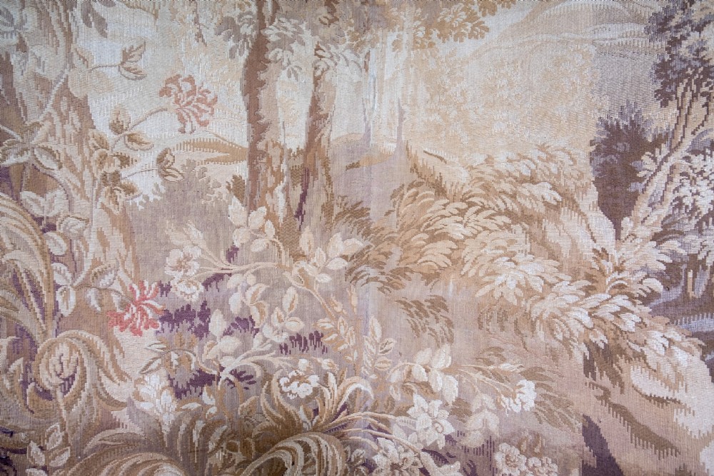 19th Century French Tapestry Four Panel Room Divider View III