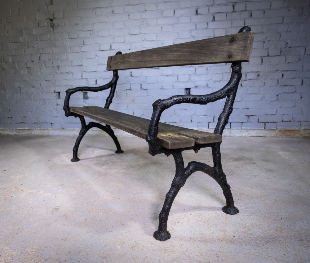 Early 20th Century Cast Iron 'Trunk' Bench by Bayliss Jones, Wolverhampton, c.1900.