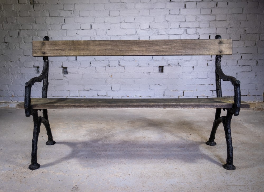 Early 20th Century Cast Iron 'Trunk' Bench by Bayliss Jones, Wolverhampton, c.1900. View II
