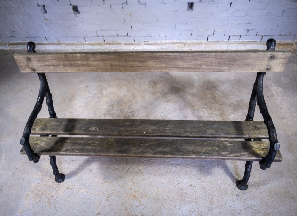 Early 20th Century Cast Iron 'Trunk' Bench by Bayliss Jones, Wolverhampton, c.1900. View III