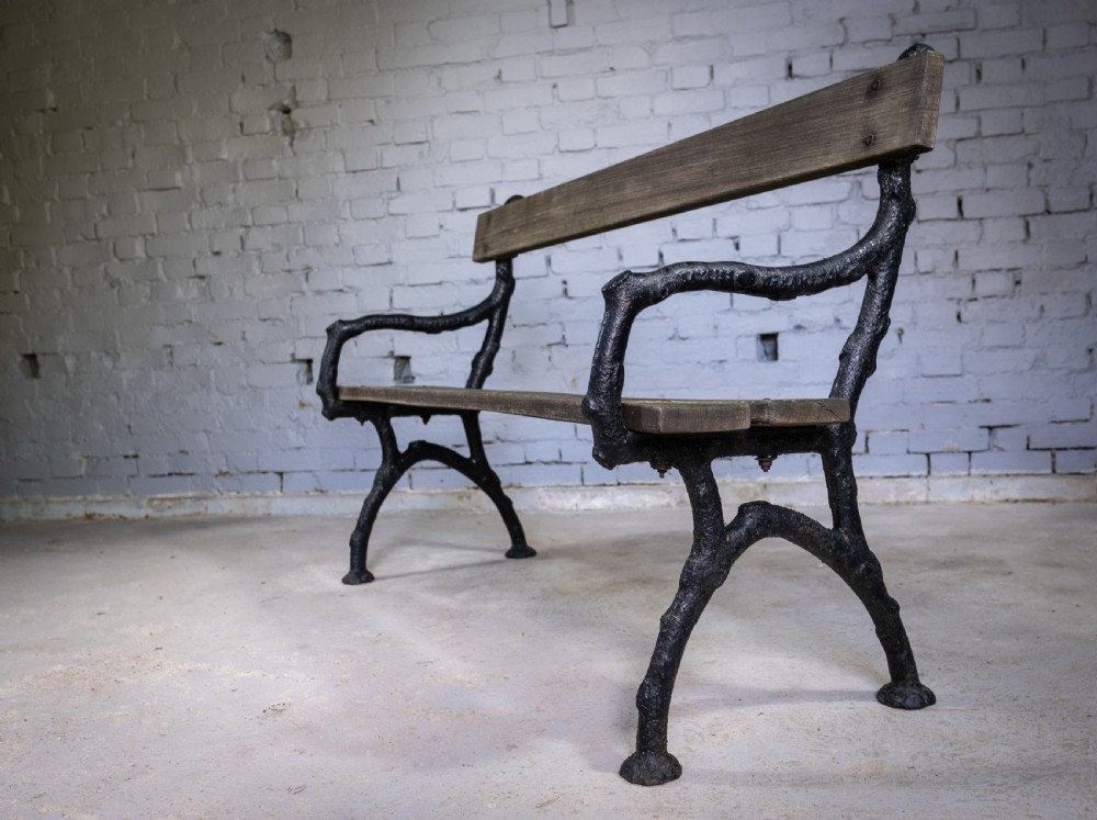 Early 20th Century Cast Iron 'Trunk' Bench by Bayliss Jones, Wolverhampton, c.1900. View IV