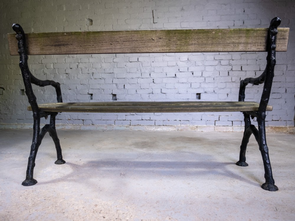 Early 20th Century Cast Iron 'Trunk' Bench by Bayliss Jones, Wolverhampton, c.1900. View VII