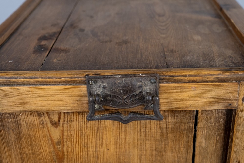 Early 20th Century Glazed Pine Collector's Cabinet. View IX