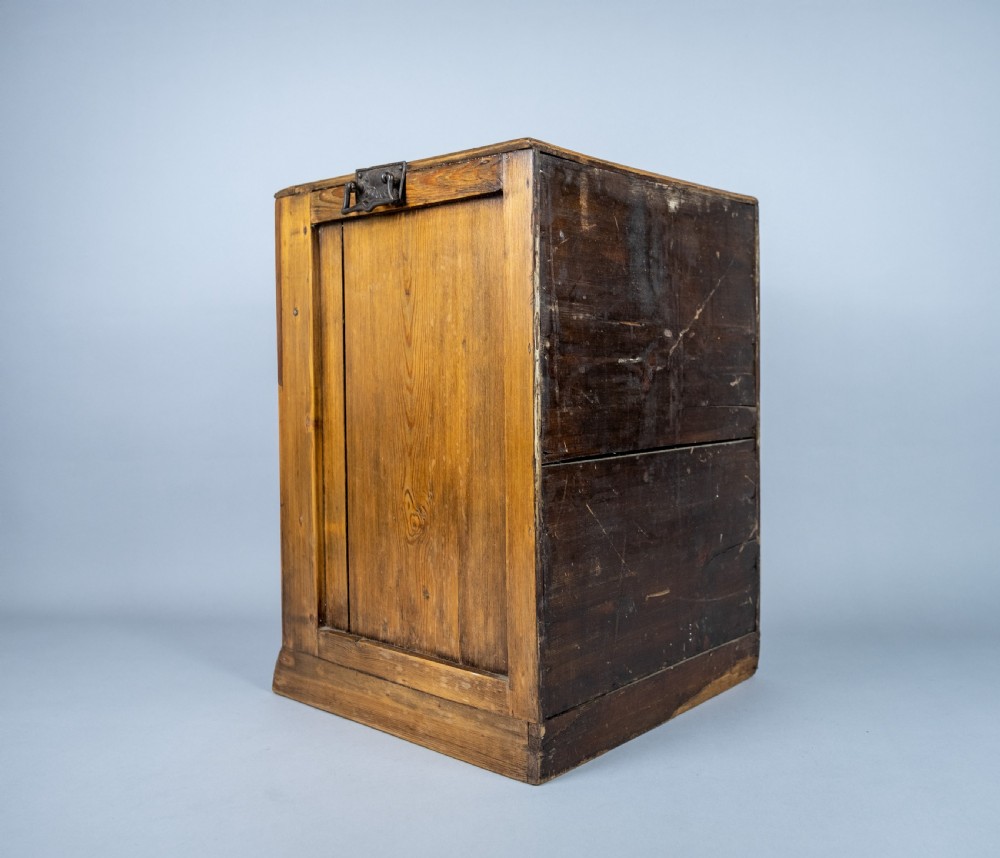Early 20th Century Glazed Pine Collector's Cabinet. View XI