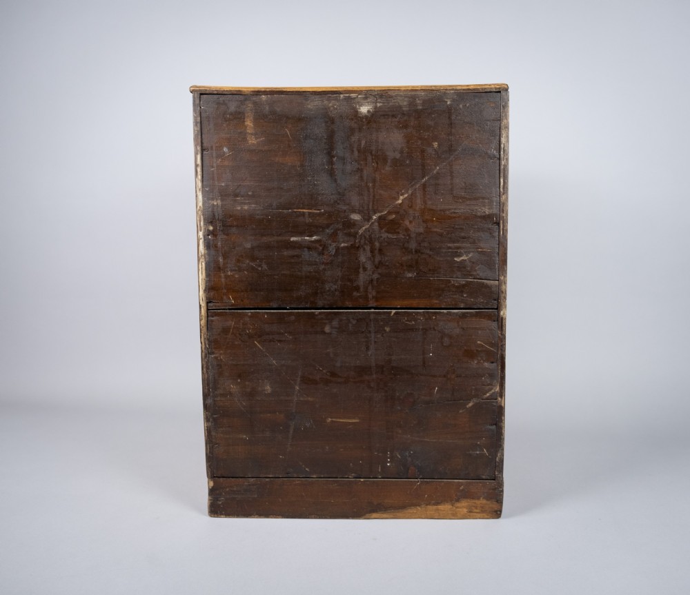 Early 20th Century Glazed Pine Collector's Cabinet. View XII