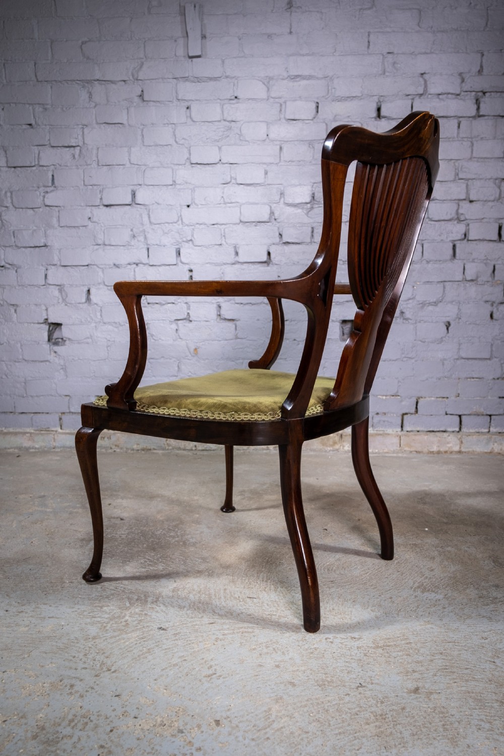 19th Century Mahogany Art Nouveau Chair In The Manner of J. Shoolbred, c.1880 View IV
