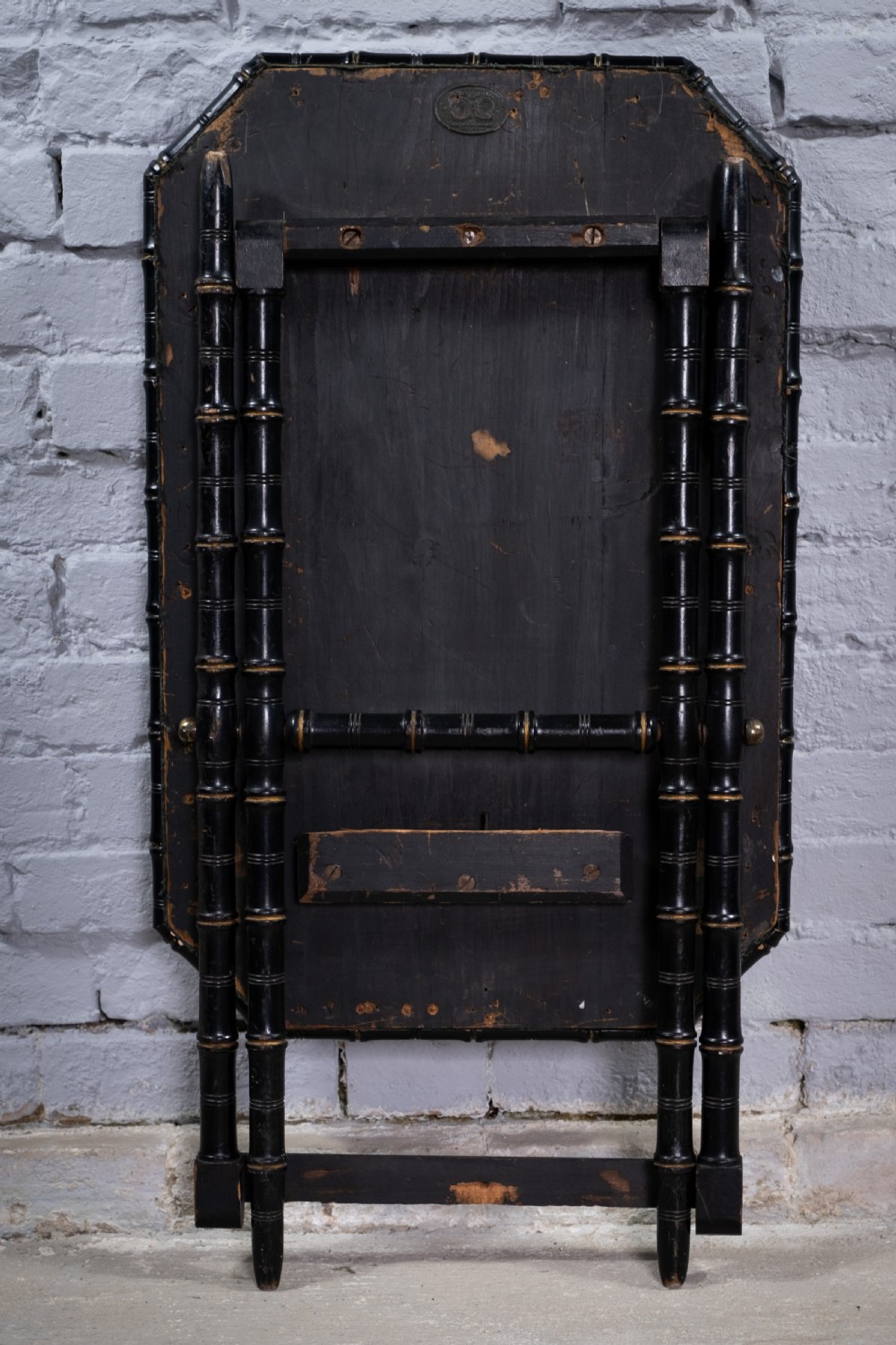 William Whiteley, London, Ebonised & Gilt Faux Bamboo Folding Table, c.1880 View XI