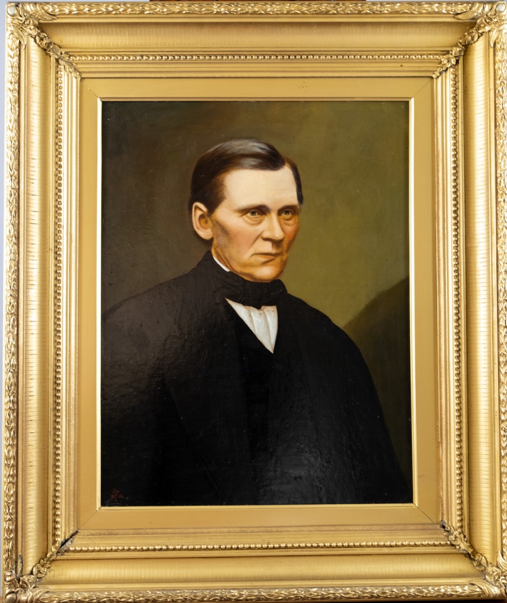 Large 19th Century Portrait Of A Gentleman, Dated & Monogrammed. English School. View II