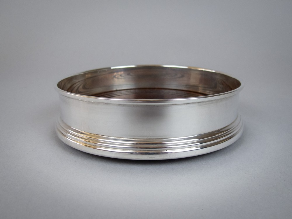 Sterling Silver Wine Coaster by Broadway & Co, Birmingham, 1962 View IV