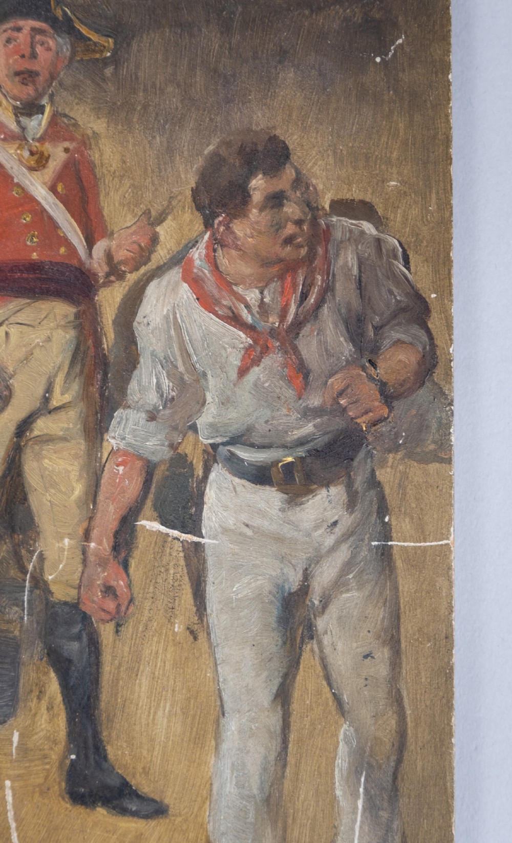 'Sketch - Nelson At Copenhagen' (Admiral Nelson) Oil On Board. c.1900 View III