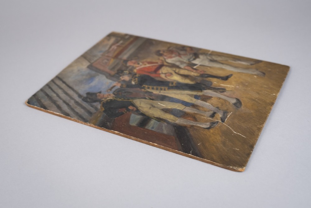 'Sketch - Nelson At Copenhagen' (Admiral Nelson) Oil On Board. c.1900 View IV