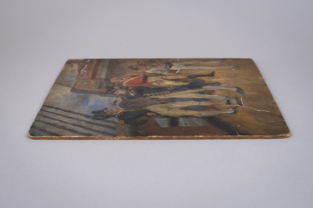 'Sketch - Nelson At Copenhagen' (Admiral Nelson) Oil On Board. c.1900 View VI