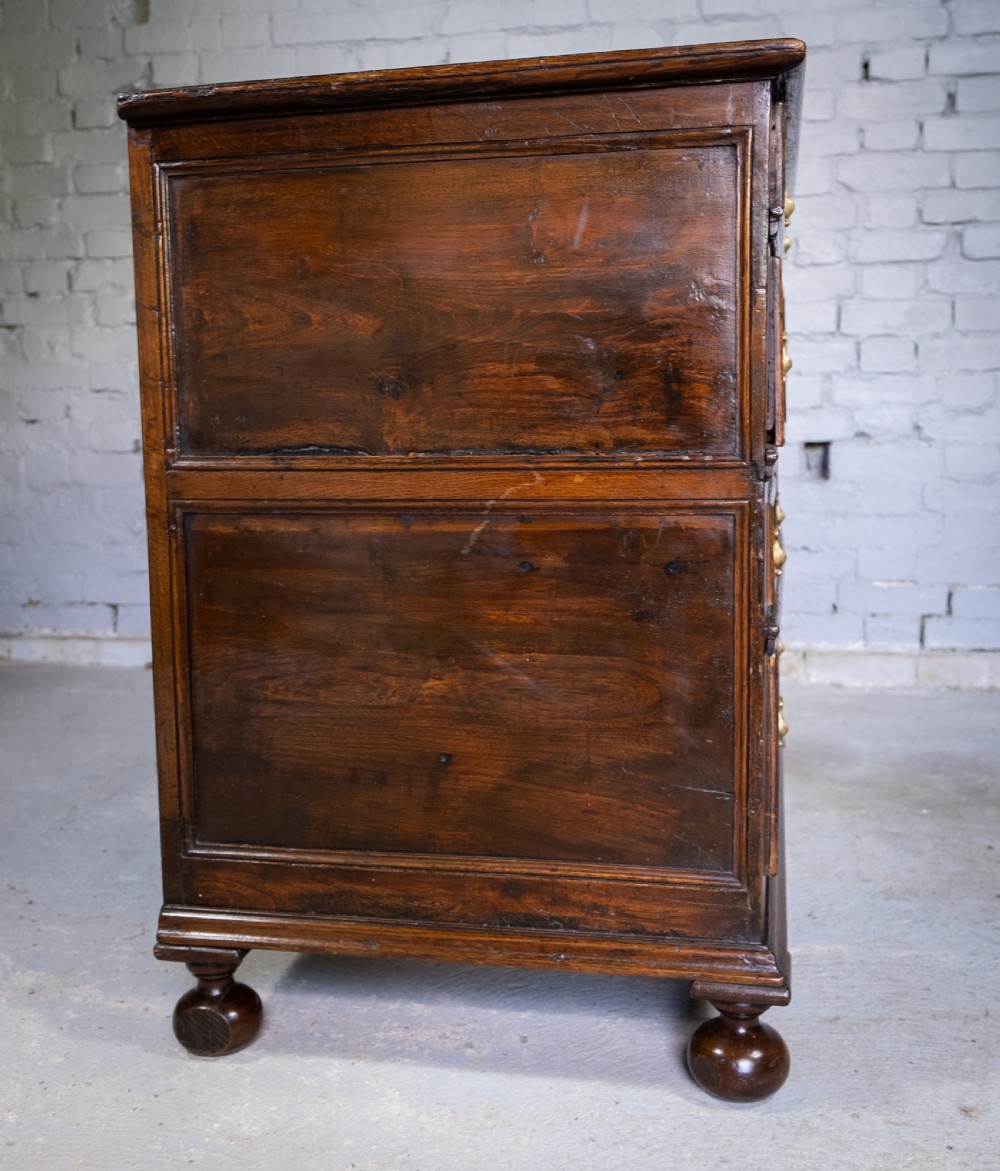 Charles II English Oak Chest Of Drawers, c.1680. View XII