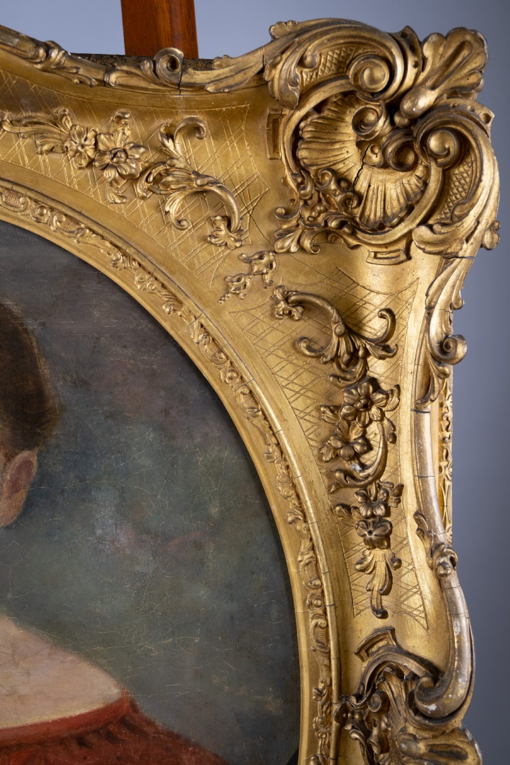 Large Early 19th Century Portrait Of A Young Girl. English School. Oil On Canvas. View IV