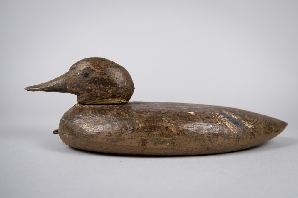 Pair of 19th Century Wooden Painted Decoy Ducks View II
