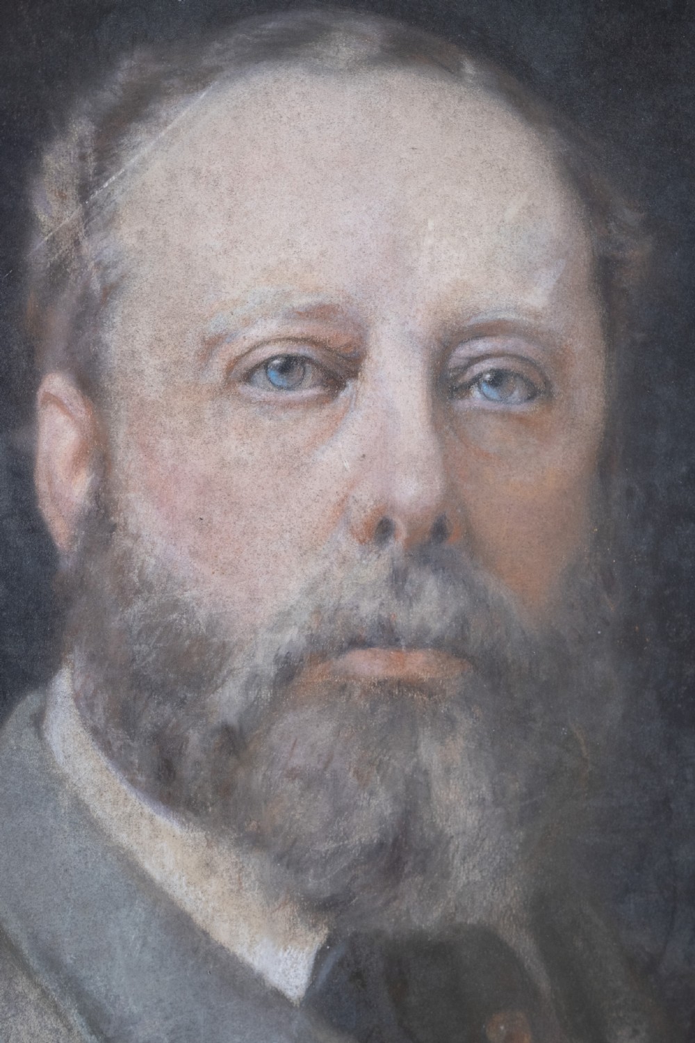 'J. W. Walton, 1890' Pair Of Large 19th Century Pastel Portraits, Signed & Dated.  View IV