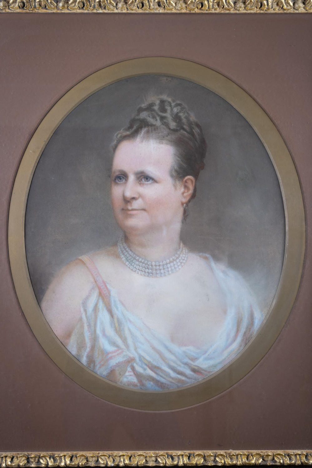 'J. W. Walton, 1890' Pair Of Large 19th Century Pastel Portraits, Signed & Dated.  View VIII