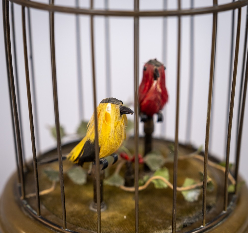 Early 20th Century Swiss Singing Bird Automaton by Reuge Music, Sainte-Croix. View VII