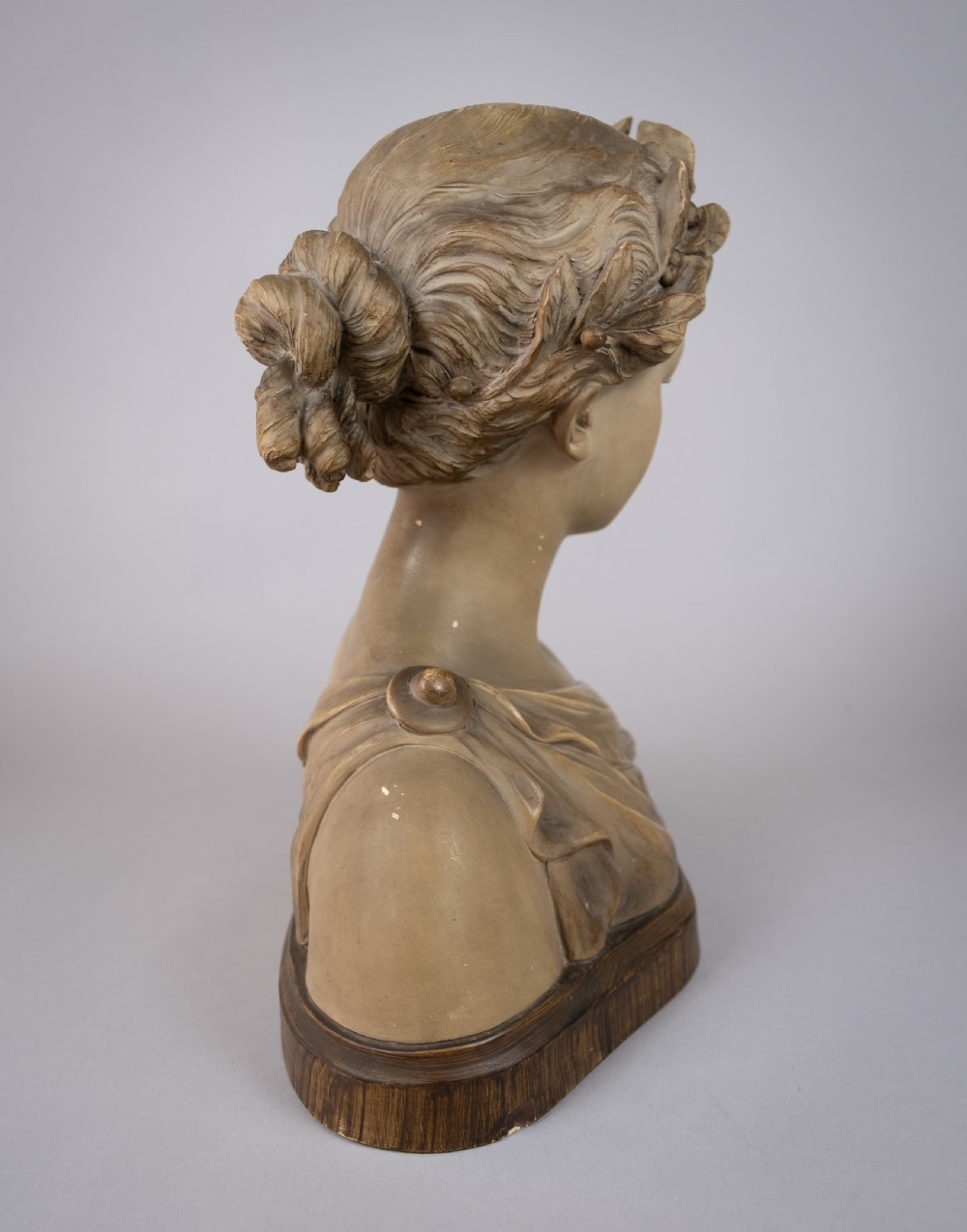 Auguste Henri Carli (1868-1930) Renaissance Clay Bust Of A Female, c.1920. View IV