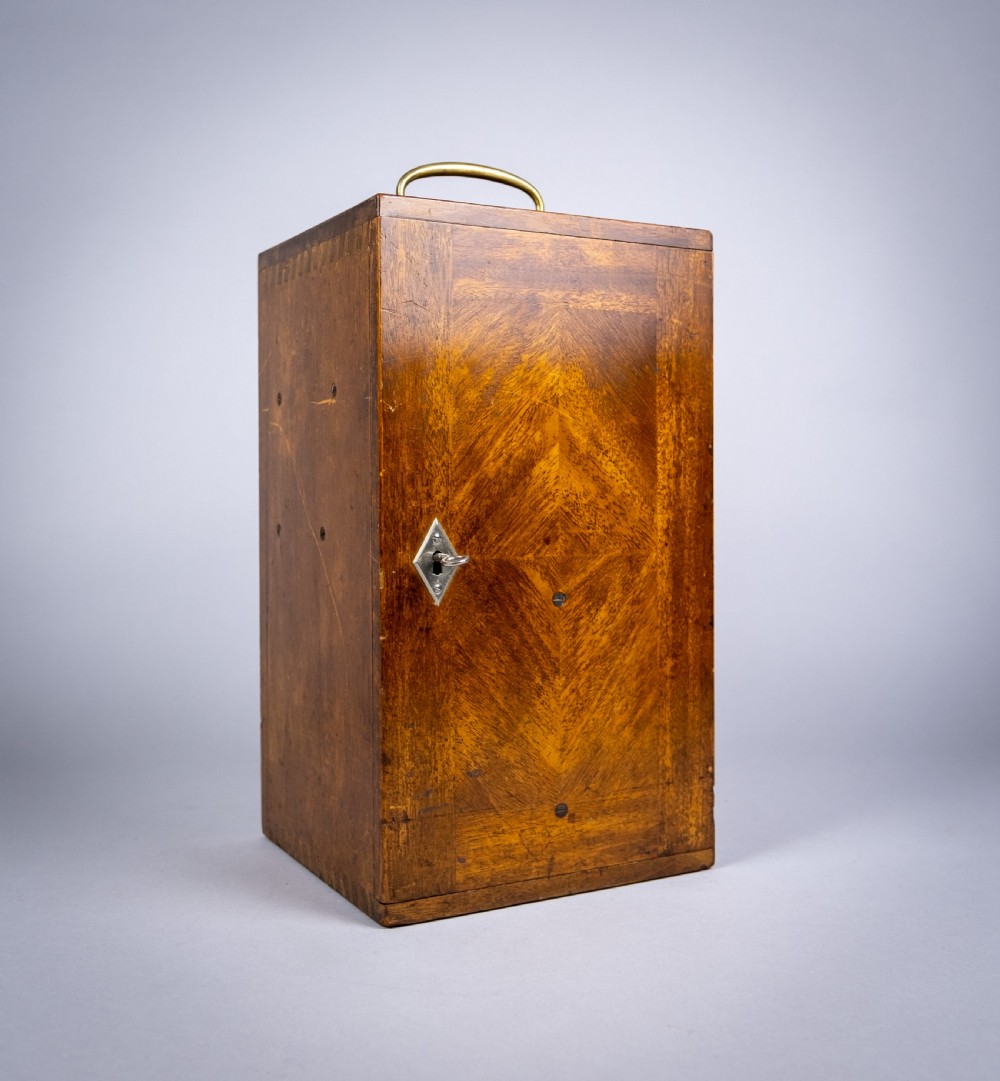 F. Koristka Milano Monocular Microscope (No. 30671) With Slides, Mahogany Case & Key, c.1920. View XI