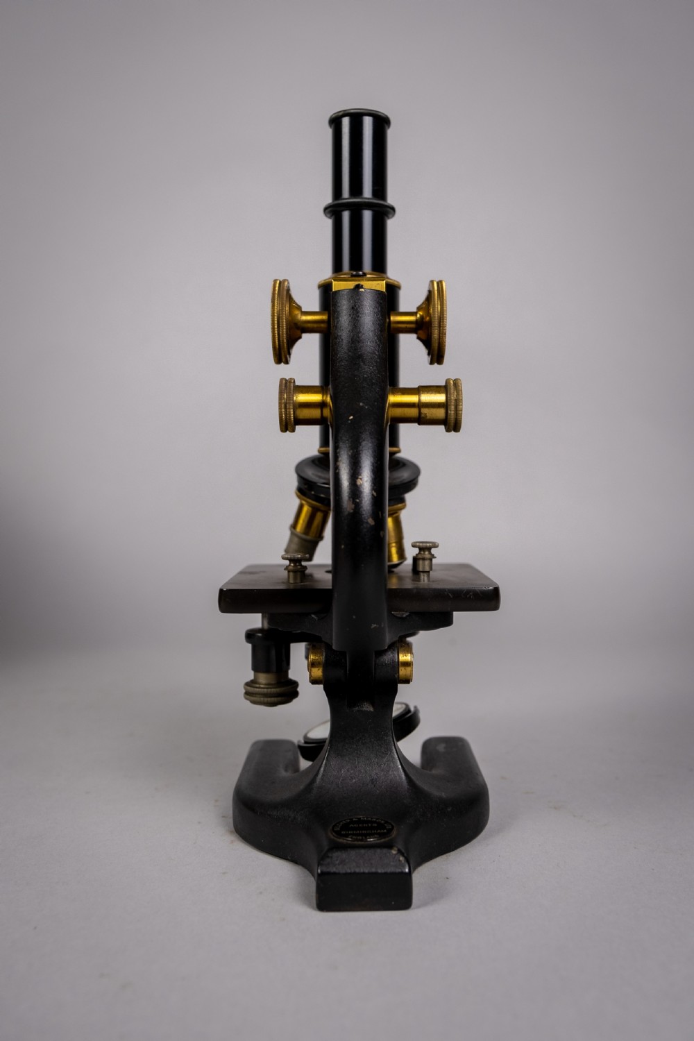 Spencer, Buffalo, USA Monocular Microscope With Lenses & Fitted Case, c.1920s. View VI