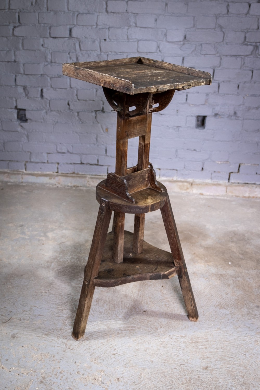Early 20th Century Adjustable & Tilting Sculpture Stand. View II