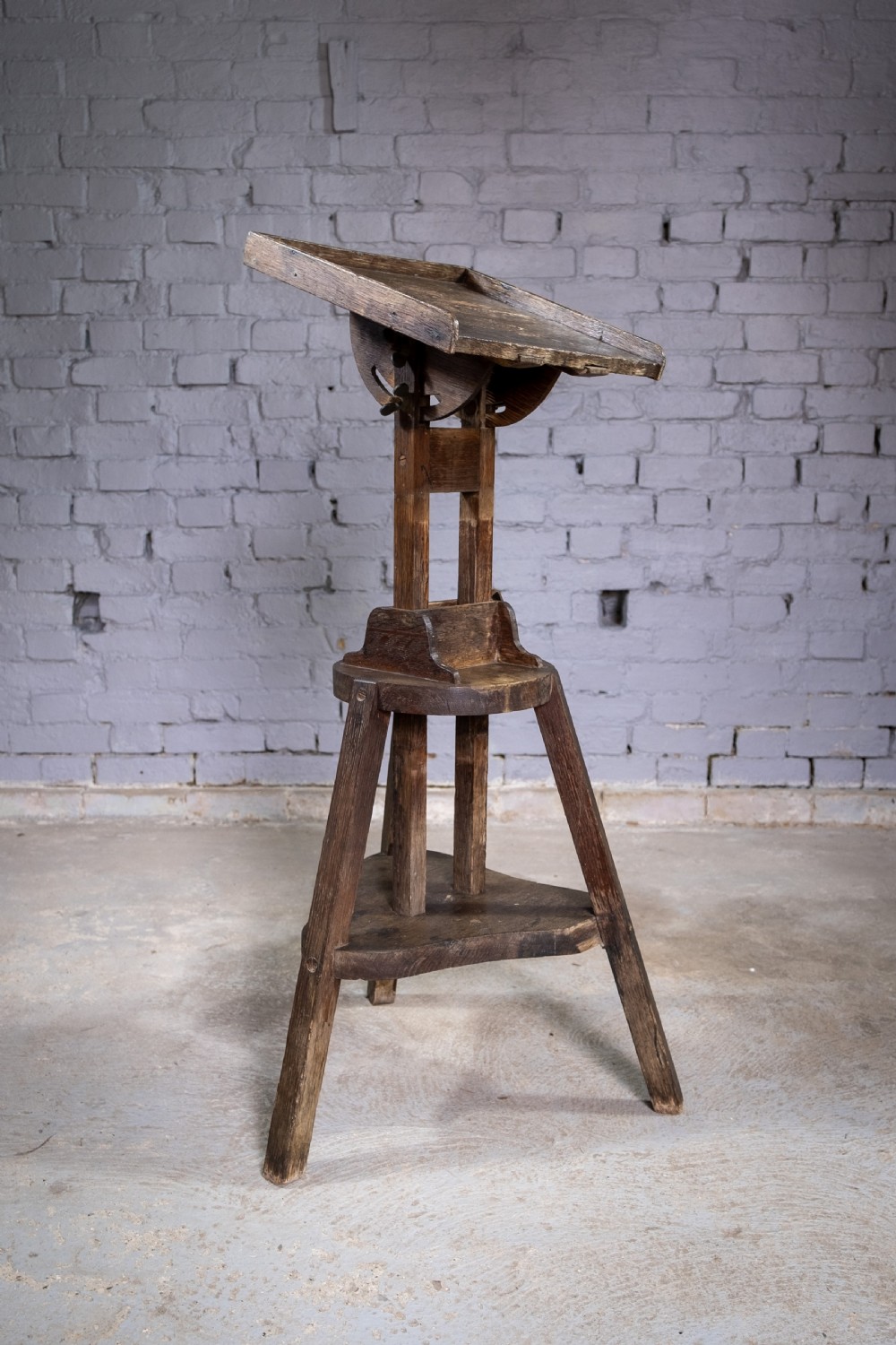 Early 20th Century Adjustable & Tilting Sculpture Stand. View V