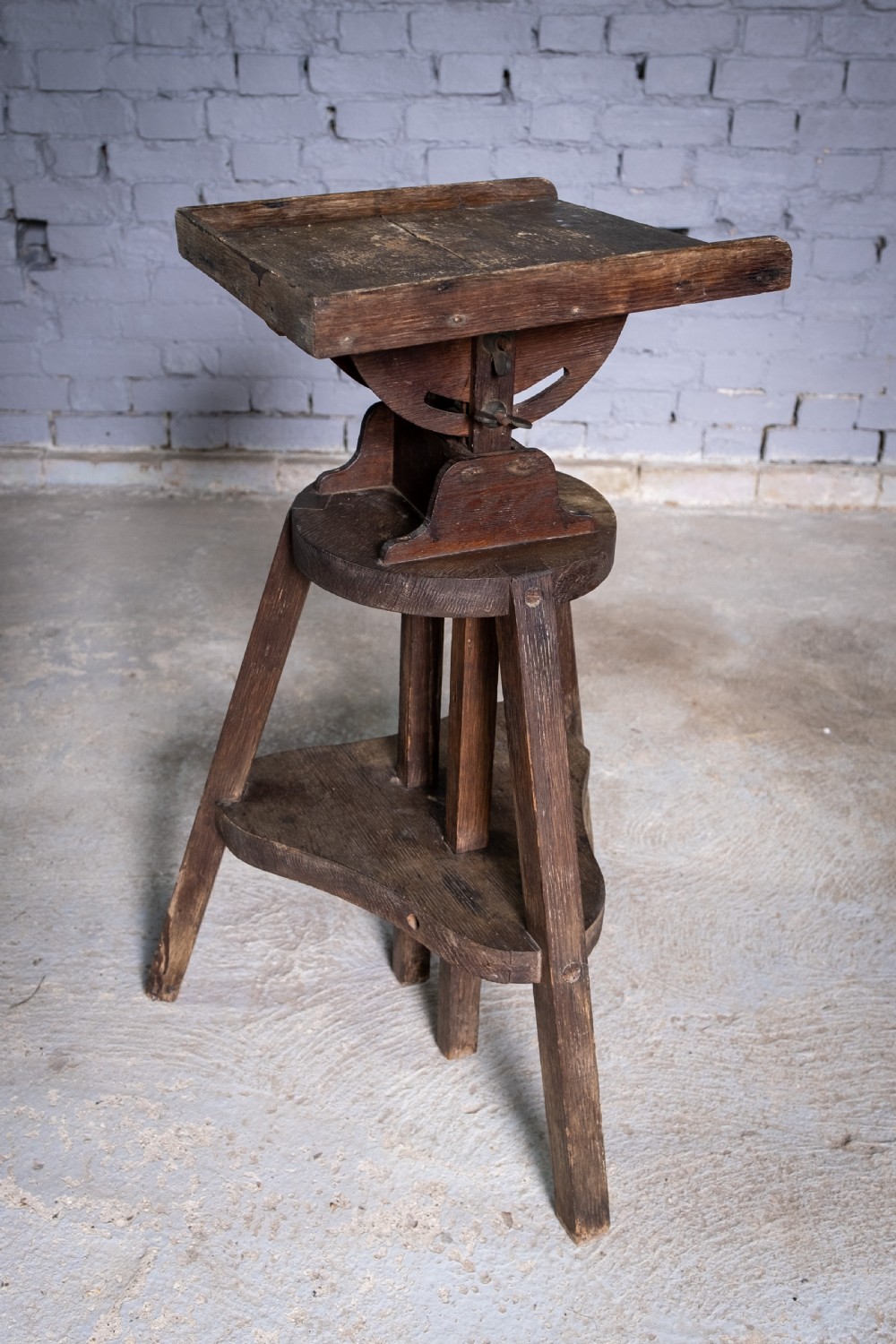 Early 20th Century Adjustable & Tilting Sculpture Stand. View VII